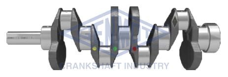 KRANK MİLİ H100 KAMYONET 2600 97- DÖVME ÇELİK HYUNDAI D4BB 2600 PICKUP Forged/Dövme Çelik-GENMOT 1407-1-2311142910-2311142911