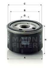 YAĞ FİLTRESİ BMW MOTORBIKE MOTOSİKLET-MANN-11417673541