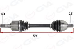ÖN AKS KOMPLE SOL FORD MONDEO IV 2.0 TDCI 07 14 OTOM.-GVA 4437003-AG913B437JC-1803654-8G913B437BA