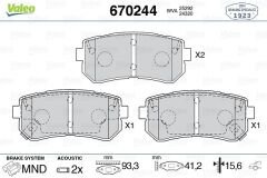 ARKA BALATA HYUNDAI İX35 1.6-2.0-2.0 4WD 10 KIA CERATO II 2.0-1.6 CVVT-2.0 GDI 10-VALEO 670244-58302D7A00