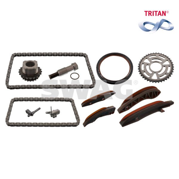 EKSANTRIK ZINCIR SETI ALT UST KOMPLE KECE BMW N47 MINI R56 61-SWAG 20102040-11318515699S2-11318570649S3-1352858