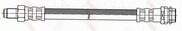 FREN HORTUMU ARKA MERCEDES W202 W203 C208 C209 W210 R129 R170 W140 B901 B905-TRW PHB447-A2104280035