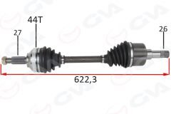 ÖN AKS KOMPLE SOL FORD MONDEO I -II 1.6- 1.8- 2.0 93 00 ABSLI-GVA 4437005-96BG3B437AAB-1023212-1690738