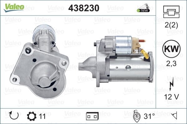 MARŞ MOTORU 12V C30 10-12 S40 10-12 S80 11-15 V50 04-10 V70 11-15-VALEO-36001519-30659478