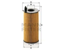 YAĞ FİLTRESİ JEEP CHEROKEE 05 WRANGLER 07 2.8 CRD-MANN HU820.2X-68032204AA-68032204AB
