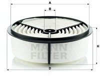 HAVA FİLTRESİ AC DELCO-MANN C2262-A1220C
