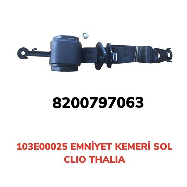 EMNİYET KEMERİ OTOMATİK SOL CLIO-THALIA-AFT 103E00025-103E00025-8200797063