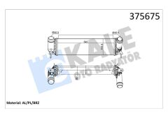 TURBO RADYATÖRÜ INTERCOOLER NISSAN NAVARA NP300 2.3 DCI 15 MERCEDES X-CLASS 2.3 3.0D 15 BRAZING 80MM-KALE 375675-144614JA0B