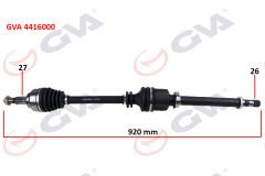 KOMPLE AKS SAĞ KANGOO 3 1.5 DCİ 08- 921mm-GVA 4416000-8200687740