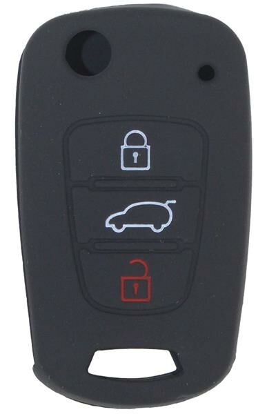 KONTAK ANAHTAR KUMANDA KORUYUCU KILIF SİLİKON SİYAH HYUNDAI ACCENT ERA-I20-I30-ELENTRA-TUCSON KIA RIO-CEED-PICANTO-SPORTAGE-AFT HMA073-S-HMA073-S