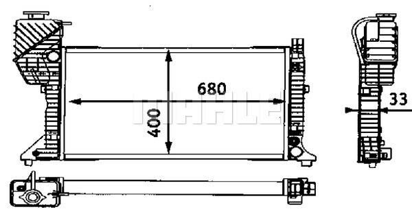 MOTOR SU RADYATORU KLIMASIZ / MANUEL SANZIMAN MERCEDES SPRINTER B901 B904 96 06-MAHLE CR667000S-A9015003100