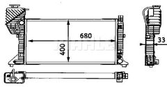 MOTOR SU RADYATORU KLIMASIZ / MANUEL SANZIMAN MERCEDES SPRINTER B901 B904 96 06-MAHLE CR667000S-A9015003100