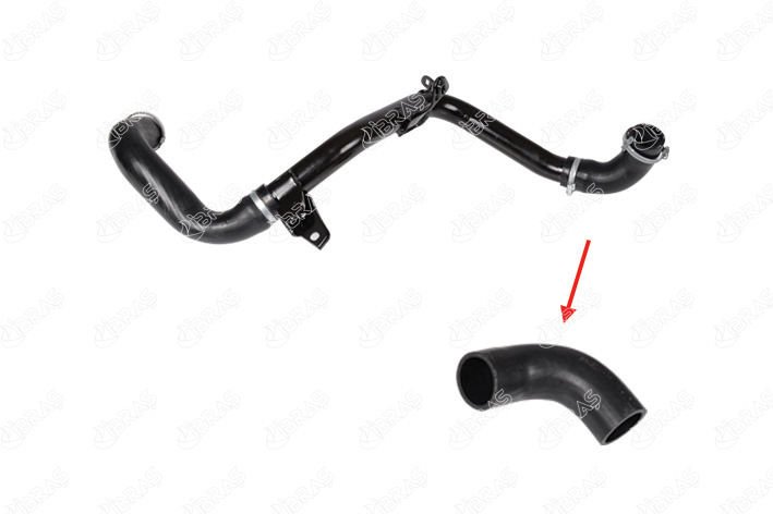TURBO INTERCOLL HORTUMU METAL BORU HARIC FOCUS II 04 11 C MAX 1.6TDCI 90PS-110PS VOLVO C30 06 12 S40 II 06 12 V50 05 12 1.6D D4164T KUCUK HORTUM-IBRAS 19949-6M516C646GC-6M516C646GA-1672189