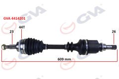 KOMPLE AKS SOL CLIO SYMBOL THALIA 1.5 DCİ 08- ABS Lİ 44DİŞ 609mm-GVA 4414201-7711368677-8200543868