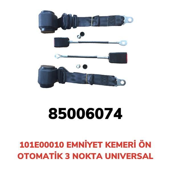 EMNİYET KEMERİ ÖN 3 NOKTA OTOMATİK UNIVERSAL-AFT 101E00010-101E00010-85006074