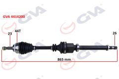 KOMPLE AKS SAĞ CLIO SYMBOL THALIA 1.5 DCİ 08- ABS Lİ 44DİŞ 865mm-GVA 4414200-8201187708-8200749390