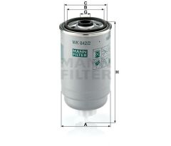 YAKIT FİLTRESİ ASTRA-CORSA-VECTRA-TRAFFIC-BOXER-PALIO-DUCATO1.7-1.9-2.4-2.5D-ACCENT-ERA-GETZ 1.5CRDİ-MANN WK842.2-1902138-1930010-L319222B900-813041