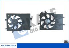 FAN GRUBU DAVLUMBAZLI FIAT PALIO-ALBEA 1.2 8V 16V 98 09 MT KLİMALI FAN MOTORU DAVLUMBAZLI-KALE 012622202-46826688