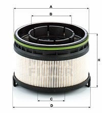 YAKIT FILTRESI MERCEDES OM654 W205 C257 W213 C238 W222-MANN PU11001ZKIT-A6540920000