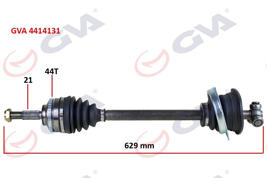 KOMPLE AKS SOL CLIO II 1.5DCI 98-05 ABS Lİ 44DİŞ 629mm YAYLI-GVA 4414131-8200534635-8200571876-8200613822