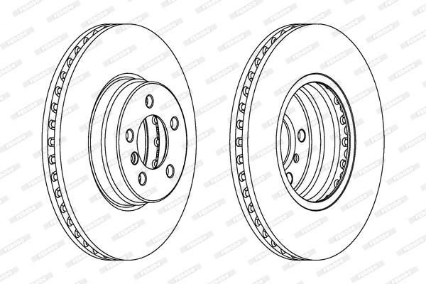 ÖN FREN AYNASI ADET LANDROVER-RANGEROVER 4x4 02-12-FERODO DDF1436C-1-SDB500181-SDB500182