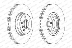 ÖN FREN AYNASI ADET LANDROVER-RANGEROVER 4x4 02-12-FERODO DDF1436C-1-SDB500181-SDB500182