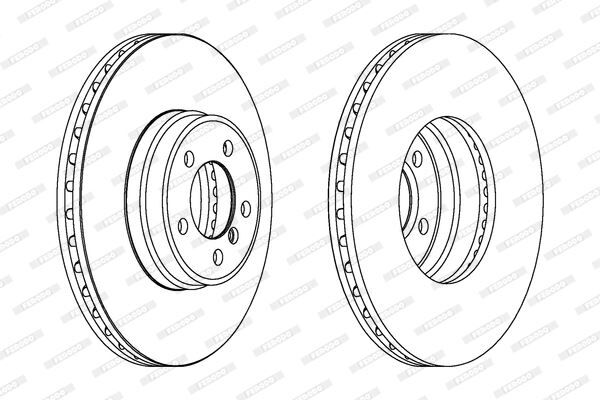 ÖN FREN AYNASI ADET LANROVER RANGEROVER 3.0TD6 02 4.2 4.4 05 3.6TD 06 RANGEROVER SPORT 3.6TD 06-FERODO DDF1411C-1-SDB000200-SDB000201