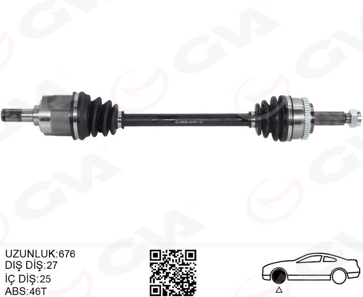 KOMPLE AKS ÖN SOL HYUNDAI I30 FD 1.4i AT/MT ABSLI 07-11-GVA 4491025-495012L000-495012L010