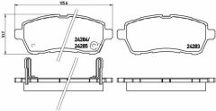 ÖN BALATA FIESTA VI 1.4-1.4TDCİ 1.6 TDCI 08 SWIFT 10 JUSTY 07 MAZDA II 07 SIRION 08-VALEO 671493-1550219-8V512K021AA-04465B1120