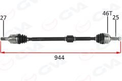 KOMPLE AKS ÖN SAG HYUNDAI I30 FD 1.4i AT/MT ABSLI 07-11-GVA 4491024-495002L000-495002L010