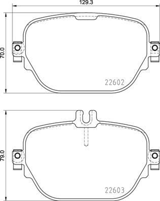FREN BALATASI ARKA MERCEDES X290 C257 W213 C238 N293 X253 C253-VALEO 671872-A0004205602