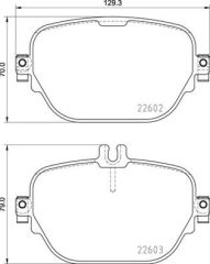 FREN BALATASI ARKA MERCEDES X290 C257 W213 C238 N293 X253 C253-VALEO 671872-A0004205602