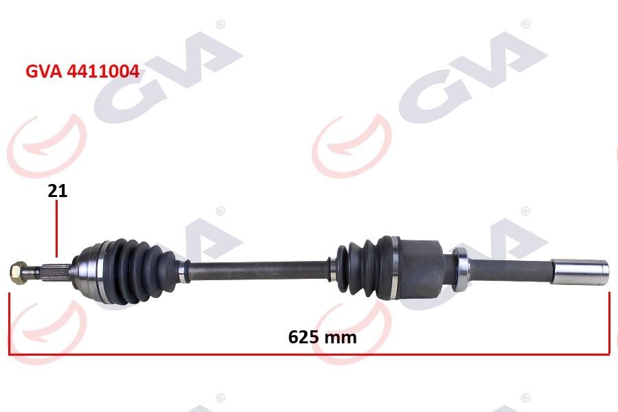 KOMPLE AKS SAĞ MEGANE II 1.6 16V 03-08 804mm AUTO.-GVA 4411004-8200613828-7711135775-8200167554