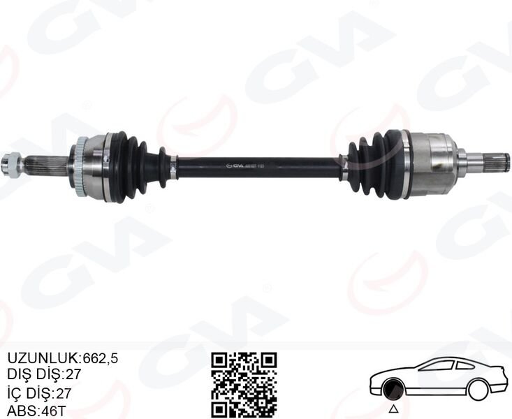 KOMPLE AKS ÖN SOL HYUNDAI I30 FD 1.6 CRDI MT ABSLI 07-11-GVA 4491027-495012L210