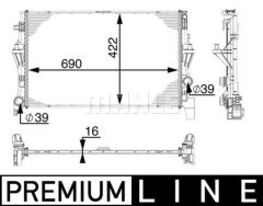 MOTOR SU RADYATORU MERCEDES VITO W447 14-MAHLE CR902000P-A4475010201