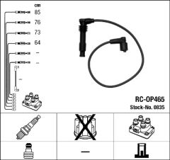 RC-OP465 ATEŞLEME KABLOSU-NGK 0835