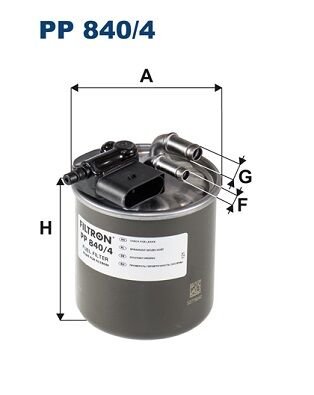YAKIT FILTRESI MERCEDES OM642 OM651 W176 W204 W212 C117 C218 W221 X204 W164 W639 B906-FILTRON PP840.4-A6420906352