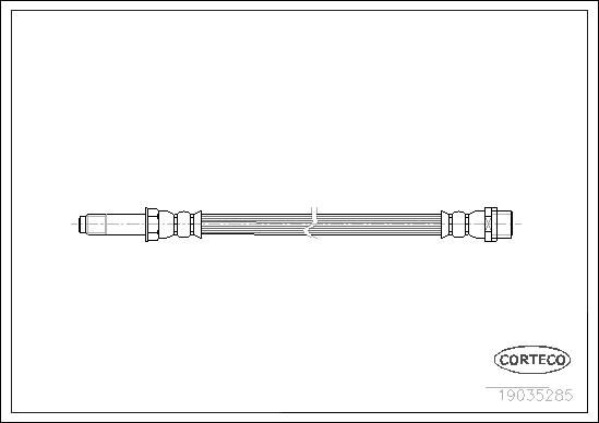 FREN HORTUMU ON MERCEDES SPRINTER B906 B907 B910 . VW CRAFTER 30-35-50-CORTECO 19035285-A9064280535-2E0611807B