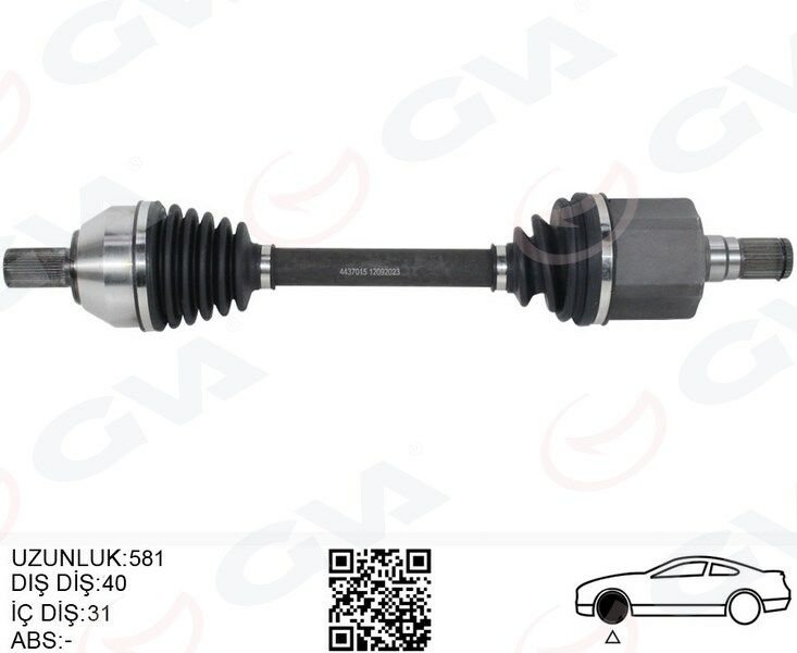 ÖN AKS KOMPLE SOL FORD MONDEO 2.0 TDCI 07 14 OTOM.-GVA 4437015-7G913B437BE-1788209