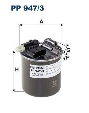 YAKIT FILTRESI MERCEDES OM607 W176 W246 C117 X117 X156-FILTRON PP947.3-A6070901352