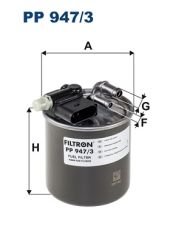 YAKIT FILTRESI MERCEDES OM607 W176 W246 C117 X117 X156-FILTRON PP947.3-A6070901352