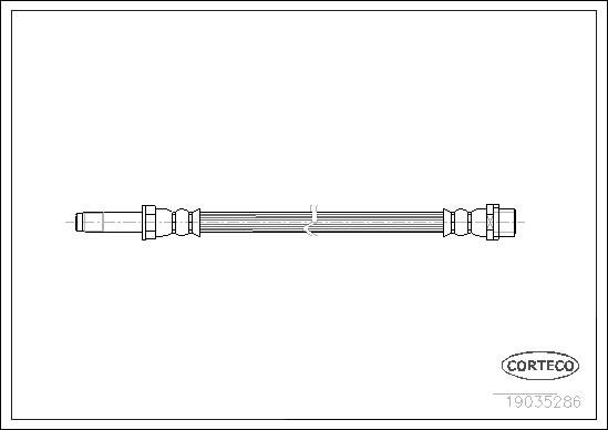 FREN HORTUMU ARKA MERCEDES SPRINTER B906 . VW CRAFTER 30-35-50-CORTECO 19035286-A9064280435-2E0611707C