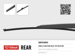 SİLECEK SÜPÜRGESİ ARKA MUZ TİPİ 380MM AUDİ Q5 FYB 05/16-SILBAK SB15ARG