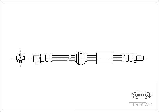 FREN HORTUMU ON MERCEDES W164 X164-CORTECO 19035287-A1644200348