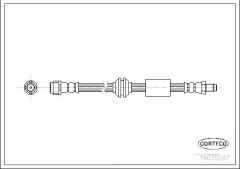 FREN HORTUMU ON MERCEDES W164 X164-CORTECO 19035287-A1644200348