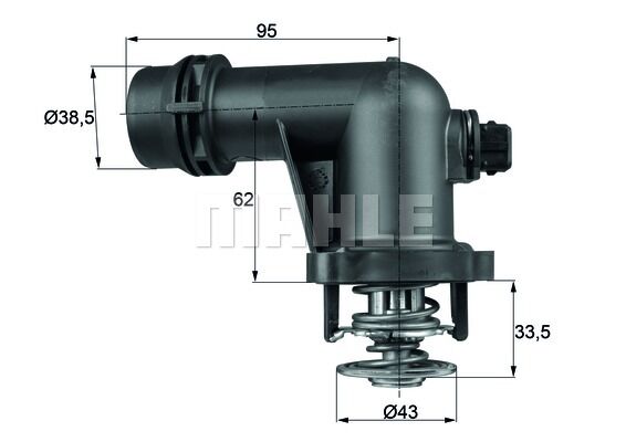 TERMOSTAT BMW M43 E36 E46-MAHLE TM15.105-11531437085