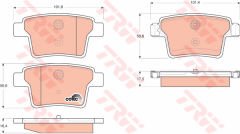 ARKA FREN BALATASI MONDEO III 04 07 JAGUAR X TYPE ESTATE 05 09-TRW-4S712M008AB-C2S38068-C2S48024