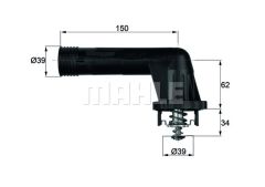 TERMOSTAT 95 C BMW E34 E36 M43-MAHLE TI20.95-11531739755