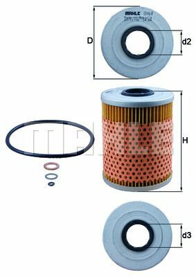 YAG FILTRESI BMW M50 E34 90 95 E36 91 97-MAHLE OX68D-11421730389 11421711568
