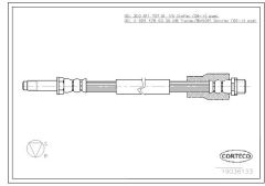 FREN HORTUMU ARKA MERCEDES SPRINTER B906 B907 . VW CRAFTER 30-35-50-CORTECO 19036133-A9064280335-2E0611707B